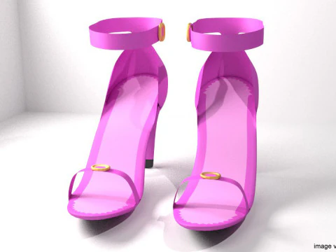 Sapato de Salto Alto - Tipo 2 Modelo 3D