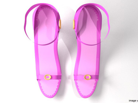 High-heeled Shoe - Type 2 3D Model