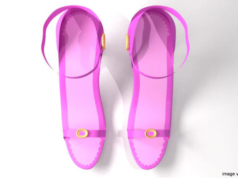 High-heeled Shoe - Type 2 3D Model