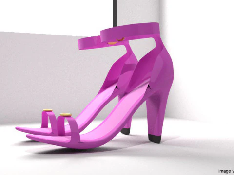 High-heeled Shoe - Type 2 3D Model