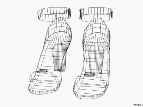 High-heeled Shoe - Type 2 3D Model