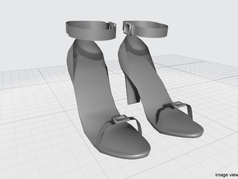 High-heeled Shoe - Type 2 3D Model