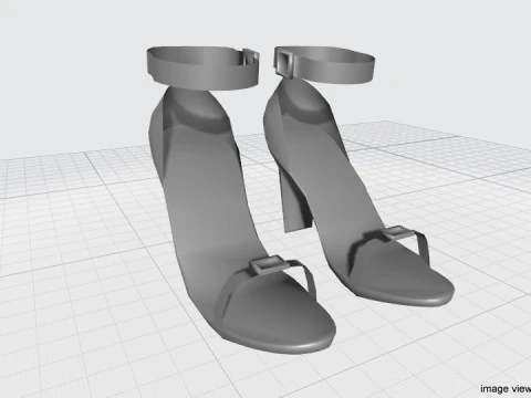 High-heeled Shoe - Type 2 3D Model