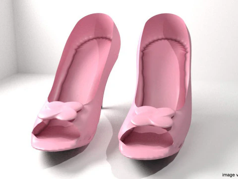 High-heeled Shoe - Type 3 3D Model