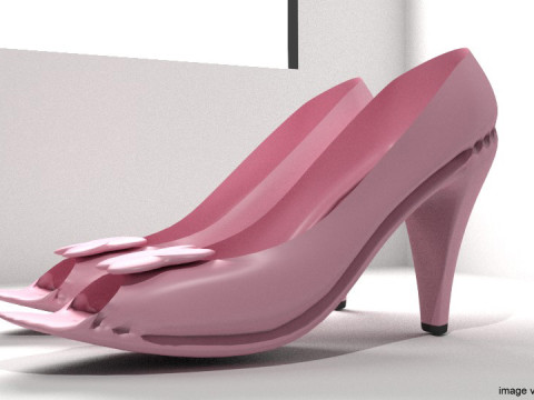 High-heeled Shoe - Type 3 3D Model