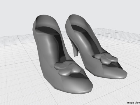High-heeled Shoe - Type 3 3D Model