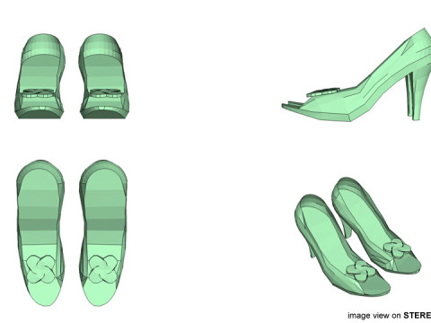 High-heeled Shoe - Type 3 3D Model