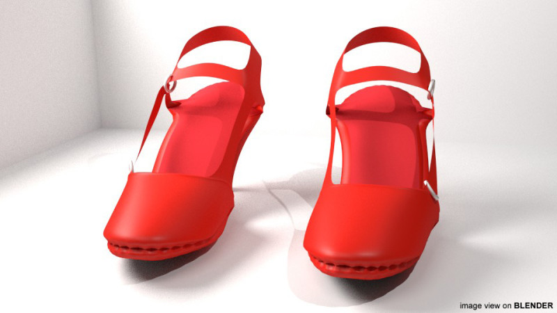 High-heeled Shoe - Type 4 3Dモデル .c4d .max .obj .3ds .fbx .stl .blend 
