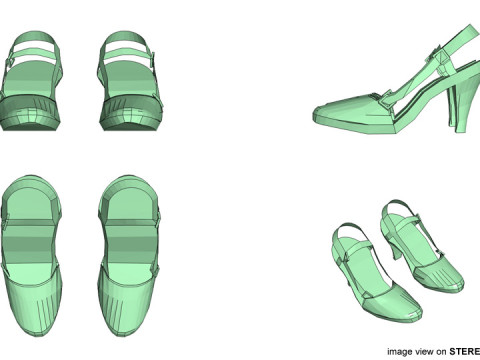 High-heeled Shoe - Type 4 3Dモデル