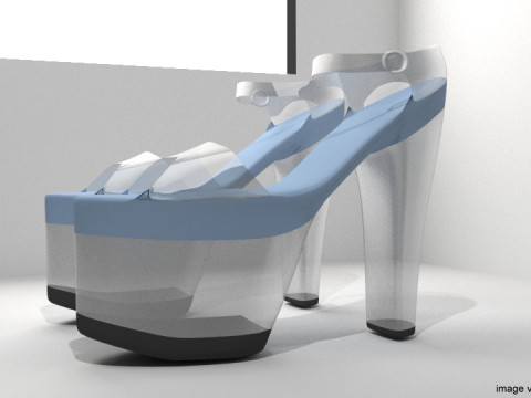 High-heeled Shoe - Type 5 3D Model