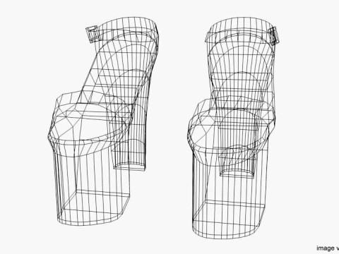 High-heeled Shoe - Type 5 3D Model