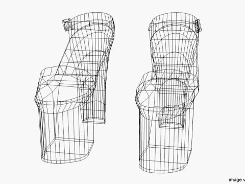 High-heeled Shoe - Type 5 3D Model