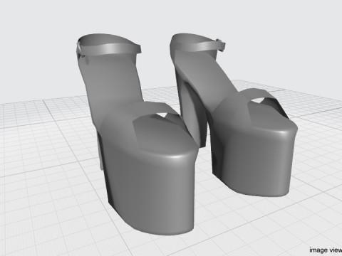 High-heeled Shoe - Type 5 3D Model