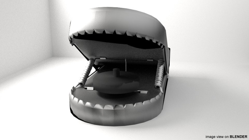 Animal Trapping - Jaws Mouthtrap 3Dモデル .c4d .max .obj .3ds .fbx .stl .blend 