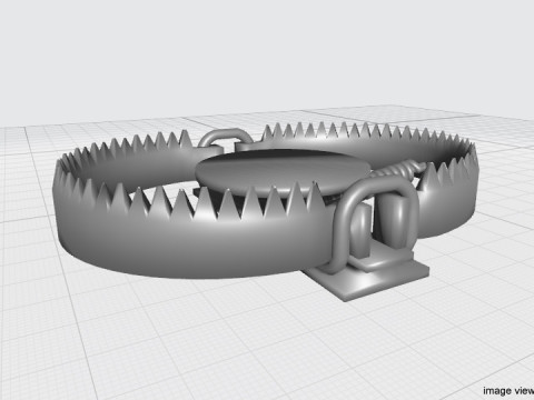 Animal Trapping - Leg-hold trap 3D Model