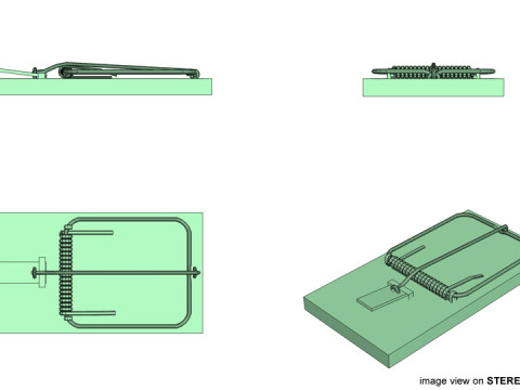 Animal Trapping - Mousetrap 3Dモデル