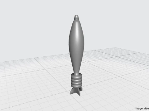 Mortar Ammo - Type 81mm 3D Model