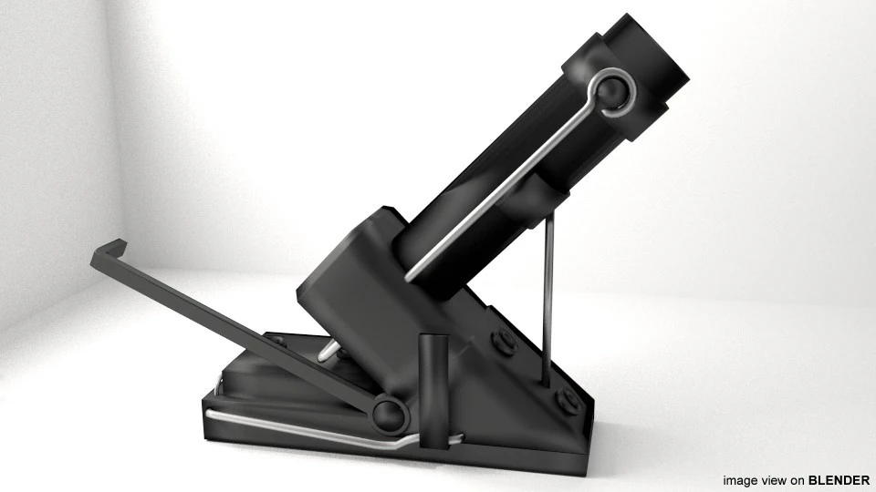 Mortar - Type 4 3D Model .c4d .max .obj .3ds .fbx .stl .blend
