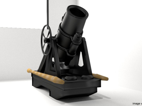Mortar - Type 5 3Dモデル