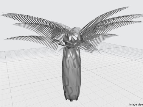 Palm Tree - Oil 3Dモデル