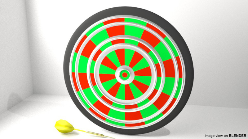 Darts 3D Model .c4d .max .obj .3ds .fbx .stl .blend 