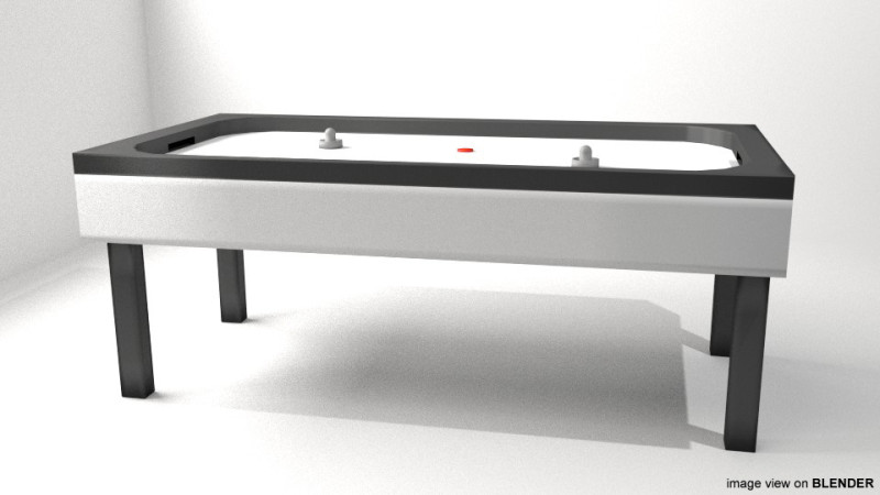 Air Hockey Table 3Dモデル .c4d .max .obj .3ds .fbx .stl .blend 