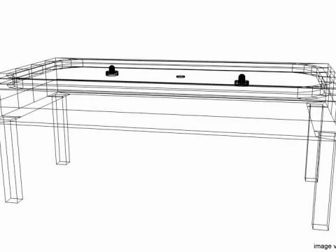 Mesa de Air Hockey Modelo 3D