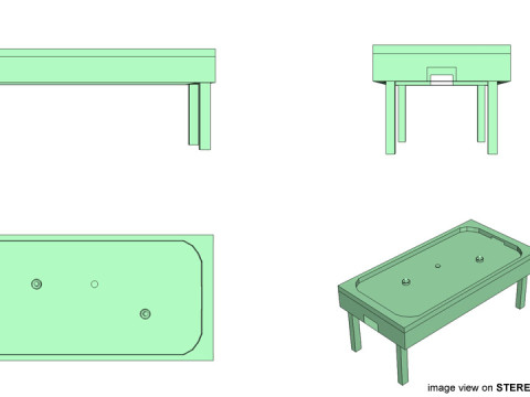 Air Hockey Table 3Dモデル
