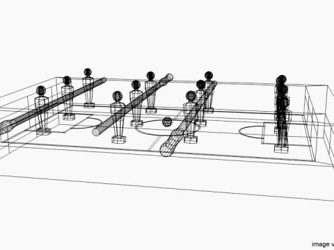 Soccer Table 3D Model