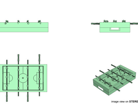Soccer Table 3Dモデル