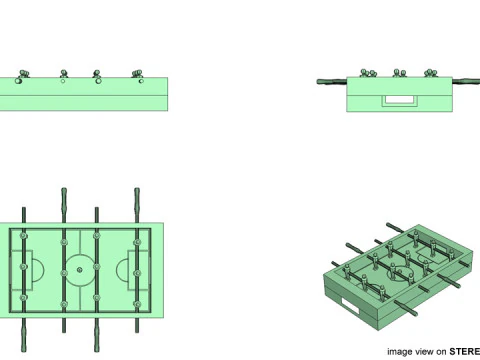Soccer Table 3D Model