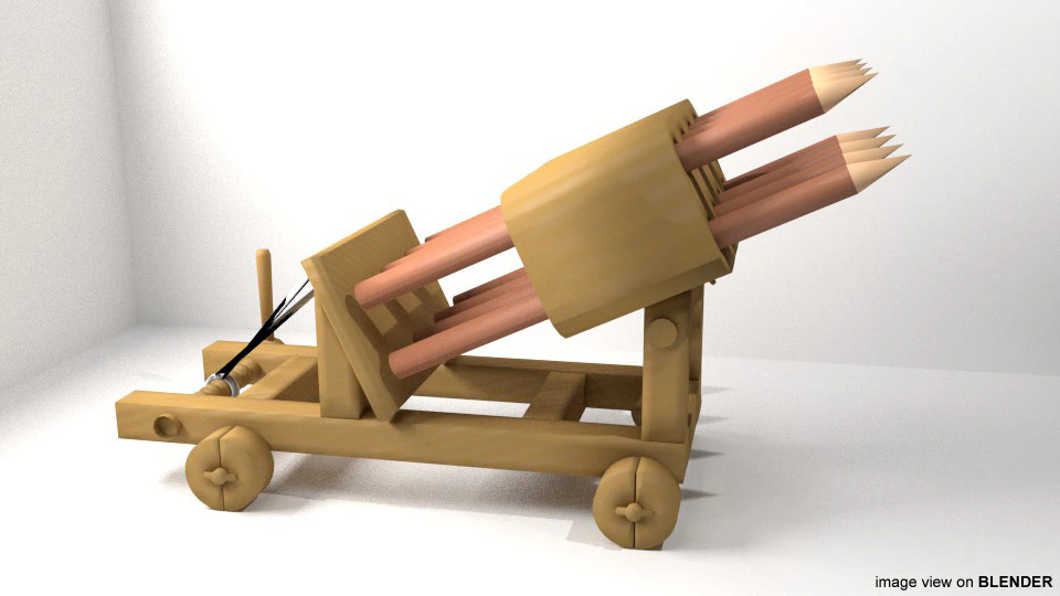 砲兵射手 3Dモデル .c4d .max .obj .3ds .fbx .stl .blend