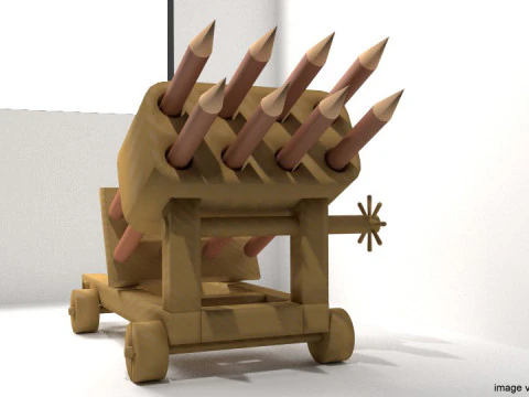 砲兵射手 3Dモデル