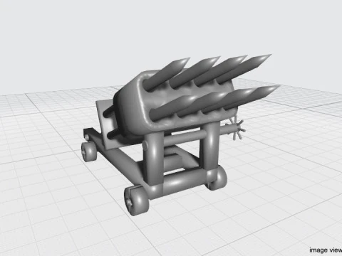 砲兵射手 3Dモデル