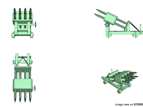 砲兵射手 3Dモデル