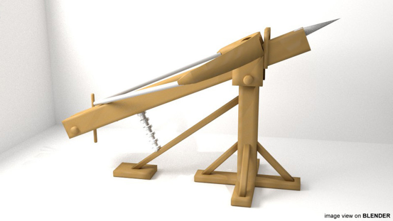 Ballista 3Dモデル .c4d .max .obj .3ds .fbx .stl .blend 