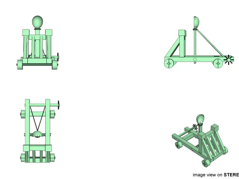 Catapult 3D Model