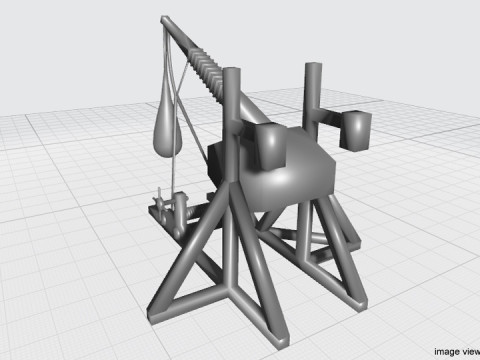Trebuchet 3D Model