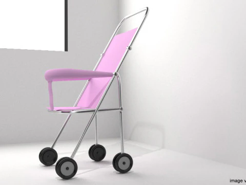 Baby Stroller 3D Model