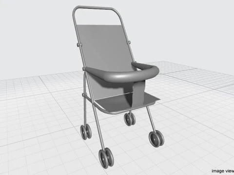 Baby Stroller 3D Model