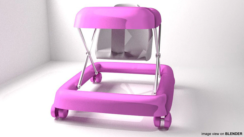 Baby Walker 3D Model .c4d .max .obj .3ds .fbx .stl .blend 