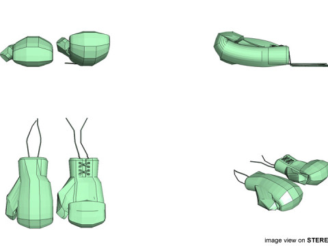 Boxing Gloves 3D Model