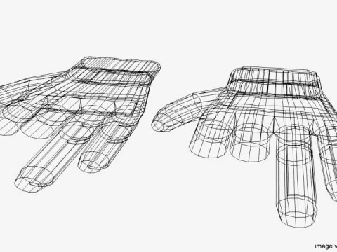 Paintball Gloves 3D Model