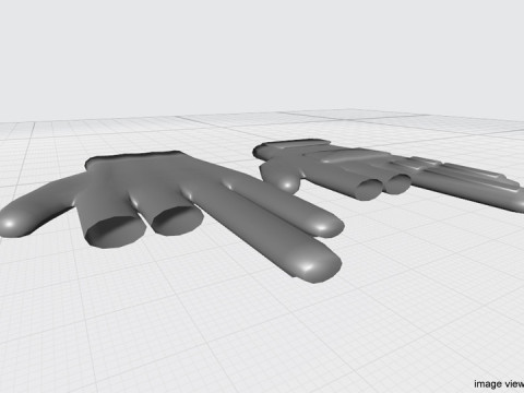 Paintball Gloves Modello 3D