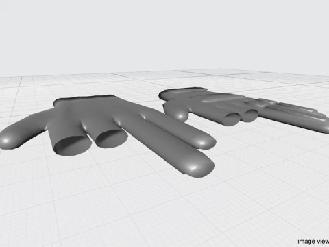 Paintball Gloves 3D Model