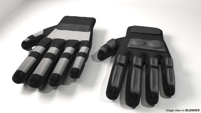Rider Gloves 3Dモデル .c4d .max .obj .3ds .fbx .stl .blend 