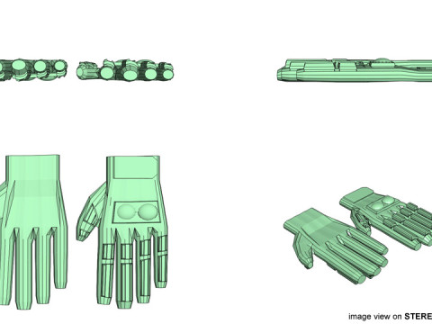 Rider Gloves 3Dモデル