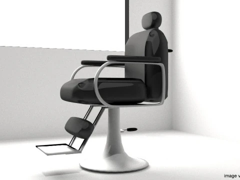Barber Equipment - Chair 3D Model