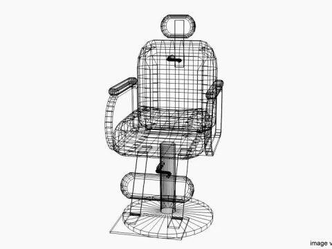 Barber Equipment - Chair 3D Model