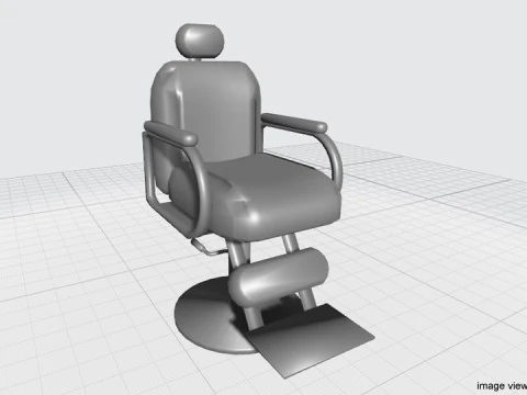 Barber Equipment - Chair 3D Model